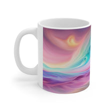 Load image into Gallery viewer, Pastel Sea-life Sunset #12 Ceramic Mug 11oz mug AI-Generated Artwork
