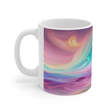 Load image into Gallery viewer, Pastel Sea-life Sunset #12 Ceramic Mug 11oz mug AI-Generated Artwork