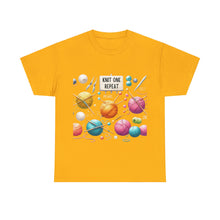 Load image into Gallery viewer, Knit one, Repeat Crafter Knitting Yarn Balls T-Shirt 100% Cotton