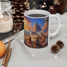 Load image into Gallery viewer, Beach Vibes Retro Concert #3 Ceramic 11oz Mug AI Artwork