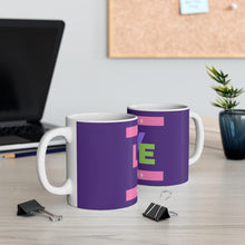 Load image into Gallery viewer, Pastel Because Love Matters Purple 11oz Coffee Mug Center Image Print Only