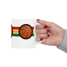 Load image into Gallery viewer, Sports Game No Word Basketball 11oz White Ceramic Beverage Mug Decorative Art
