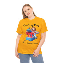 Load image into Gallery viewer, Frustrated Crafting King: Where Creativity Reigns, T-Shirt Heat Press Cotton