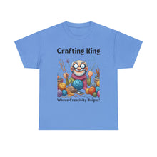 Load image into Gallery viewer, Crafting King: Where Creativity Reigns, Knitting 100% Cotton Classic T-shirt