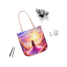 Load image into Gallery viewer, Pink Heart Series #12 Fashion Graphic Print Trendy 100% Polyester Canvas Tote Bag AI Image