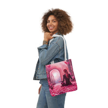 Load image into Gallery viewer, Pink Heart Series #5 Fashion Graphic Print Trendy 100% Polyester Canvas Tote Bag AI Image