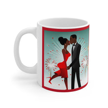 Load image into Gallery viewer, New Year&#39;s Celebration Couple Ceramic Mug 11oz Design #1
