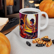 Load image into Gallery viewer, Playing Dress up Just Like Mommie #2 Mug 11oz mug AI-Generated Artwork