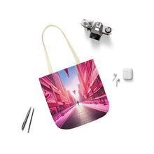 Load image into Gallery viewer, Pink Heart Series #8 Fashion Graphic Print Trendy 100% Polyester Canvas Tote Bag AI Image