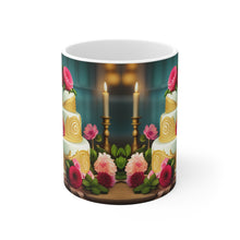 Load image into Gallery viewer, Happy Birthday Cake Celebration #3 Ceramic Mug 11oz mug AI-Generated Artwork