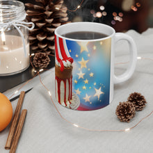 Load image into Gallery viewer, Happy 4th of July Cake Celebration #14 Ceramic 11oz Mug AI-Generated Artwork