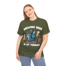 Load image into Gallery viewer, Beer Crafter Beer Brewing is my Therapy Brewing T-Shirt 100% Cotton Classic Fit