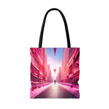 Load image into Gallery viewer, Love in the Air the Pink Heart Series #7 Tote Bag AI Artwork 100% Polyester
