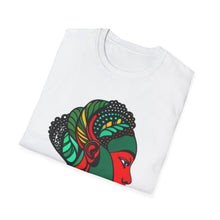 Load image into Gallery viewer, Color of Africa Tribal Face Paint #8 Unisex Softstyle Short Sleeve Crewneck T-Shirt