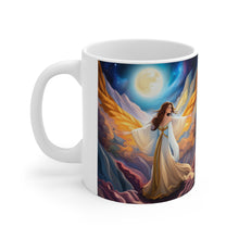 Load image into Gallery viewer, Majestic Angel in all her Splendor Mug 11oz mug AI-Generated Artwork