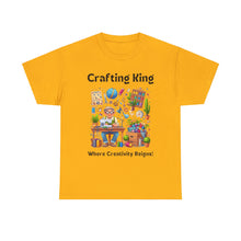 Load image into Gallery viewer, Crafting King: Where Creativity Reigns, Grandpa Sewing Cotton Classic T-shirt