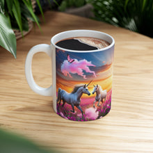 Load image into Gallery viewer, I Dream of Unicorns & Butterflies #9 Ceramic 11oz AI Decorative Coffee Mug