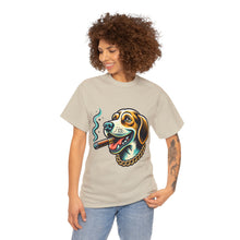 Load image into Gallery viewer, Muse Wearable The Dog Life Hound Dog Cigar Gold Chain Unisex Crewneck T-Shirt