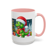 Load image into Gallery viewer, Mug Dinosaur Christmas Wonderland Santa Hat Holiday Coffee Cup 11, 15oz
