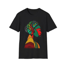 Load image into Gallery viewer, Color of Africa Tribal Face Paint #8 Unisex Softstyle Short Sleeve Crewneck T-Shirt