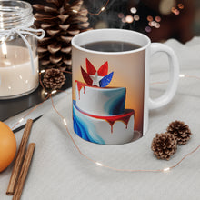 Load image into Gallery viewer, Happy 4th of July Cake Celebration #12 Ceramic 11oz mug AI-Generated Artwork