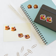 Load image into Gallery viewer, Hot Dog, Burgers & Fries Foodie Vinyl Sticker Sheets - 4 Foods/2 each 8pc Set