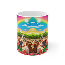 Load image into Gallery viewer, Beach Vibes Retro Concert #7 Ceramic 11oz Mug AI Artwork
