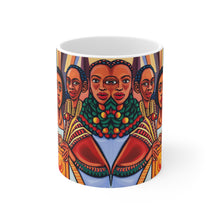 Load image into Gallery viewer, Kwanzaa Women Celebration Ceramic Mug 11oz Design #3 AI Generated