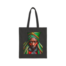 Load image into Gallery viewer, Colors of Africa Warrior King #3 100% Cotton Canvas Tote Bag 15" x 16"
