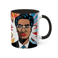 Load image into Gallery viewer, Colors of Africa Pop Art Black History Colorful #18 AI 11oz Black Accent Coffee Mug