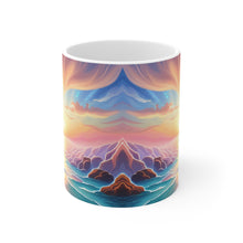 Load image into Gallery viewer, Pastel Sea-life Sunset #11 Ceramic Mug 11oz mug AI-Generated Artwork
