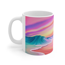 Load image into Gallery viewer, Pastel Sea-life Sunset #17 Ceramic Mug 11oz mug AI-Generated Artwork