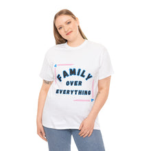 Load image into Gallery viewer, Muse Wearable Blue Frame Family Over Everything Unisex Cotton Crewneck T-Shirt