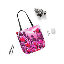 Load image into Gallery viewer, Pink Heart Series #16 Fashion Graphic Print Trendy 100% Polyester Canvas Tote Bag AI Image