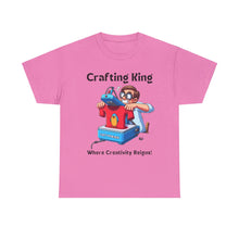 Load image into Gallery viewer, Frustrated Crafting King: Where Creativity Reigns, T-Shirt Heat Press Cotton
