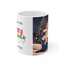 Load image into Gallery viewer, Personalize Parents Baby's First Christmas Ceramic Mug 11oz Design #1 Custom