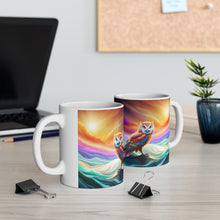Load image into Gallery viewer, Beautiful Owl Standing in a Sea of Colors #10 Mug 11oz mug AI-Generated Artwork