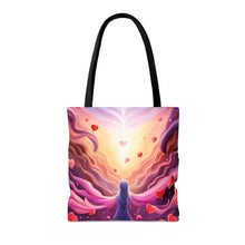 Load image into Gallery viewer, Angelic Angel Love the Pink Heart Series Tote Bag AI Artwork 100% Polyester #12
