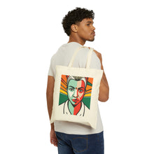 Load image into Gallery viewer, Colors of Africa Queen Mother Reflections #2 100% Cotton Canvas Tote Bag 15" x 16"