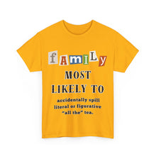Load image into Gallery viewer, Family "Most Likely To" Accidentally spill all the tea.