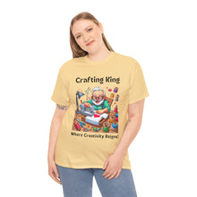 Load image into Gallery viewer, Crafting King: Where Creativity Reigns, Grandpa T-Shirt Designing Cotton Classic