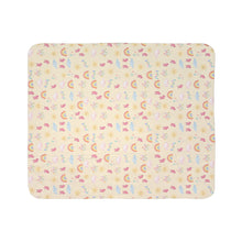 Load image into Gallery viewer, Fleece Sherpa Blanket Pastel Rainbows & Butterflies