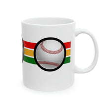 Load image into Gallery viewer, Sports Game No Word Baseball 11oz White Ceramic Beverage Mug Decorative Art