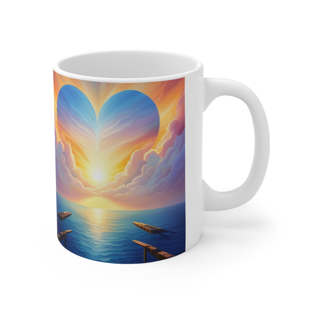 There is Love in the Universe #6 Ceramic Mug 11oz AI Generated Artwork