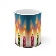 Load image into Gallery viewer, Happy Birthday Candles #11 Ceramic 11oz Mug AI-Generated Artwork