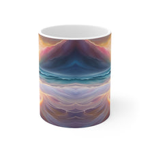 Load image into Gallery viewer, Pastel Sea-life Sunset #25 Ceramic Mug 11oz mug AI-Generated Artwork