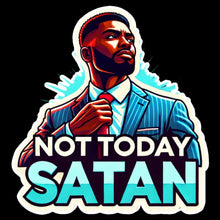 Load image into Gallery viewer, Not Today, Spiritual Warfare, Fight Back, Pray Hard, Faith Colorful Vinyl Stickers 3" - Cute Decorative Adhesive Label Sticker