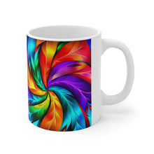 Load image into Gallery viewer, Fusion of Bright Feathers in Motion #2 Mug 11oz mug AI-Generated Artwork