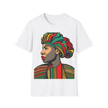 Load image into Gallery viewer, Color of Africa Warrior Queen #16 Unisex Softstyle Short Sleeve Crewneck T-Shirt
