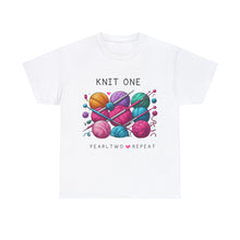 Load image into Gallery viewer, Knit One, Pearl 2, Repeat Knitting Yarn Balls T-Shirt 100% Cotton